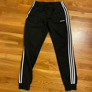 Addidas three stripe joggers